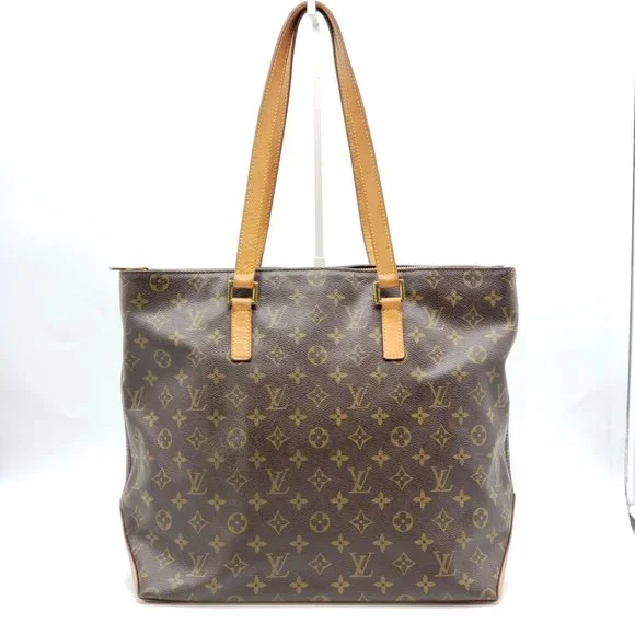 100% Authentic Louis Vuitton Cabas Mezzo Brown Monogram Tote Bag - Picture 2 of 15